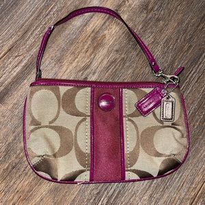 Coach Khaki Passion Berry Mini Bag Purse